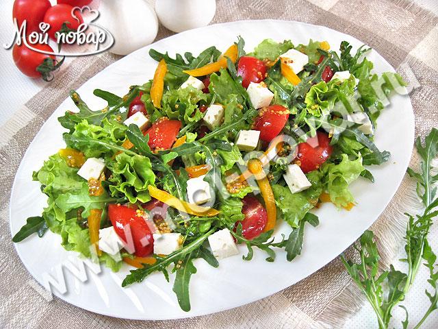 Салат с рукколой и помидорами: пошаговый рецепт от Maggi