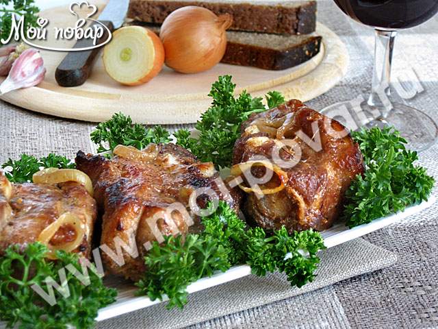 Свиные ребрышки с картофелем в рукаве в духовке — пошаговый рецепт с фото