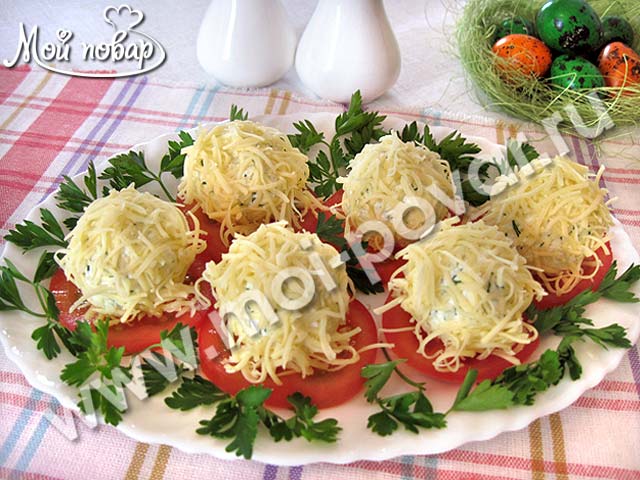сырные шарики с чесноком и зеленью рецепт | Дзен