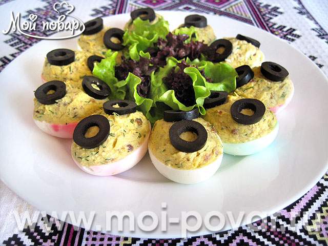 Лучшие фаршированные яйца с майонезом и горчицей “махеевъ”.